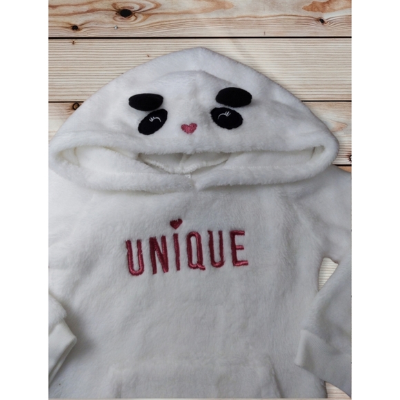 NEW with Tags Carter's White Polar Bear Fleece Hoodie  2T - Picture 3 of 9